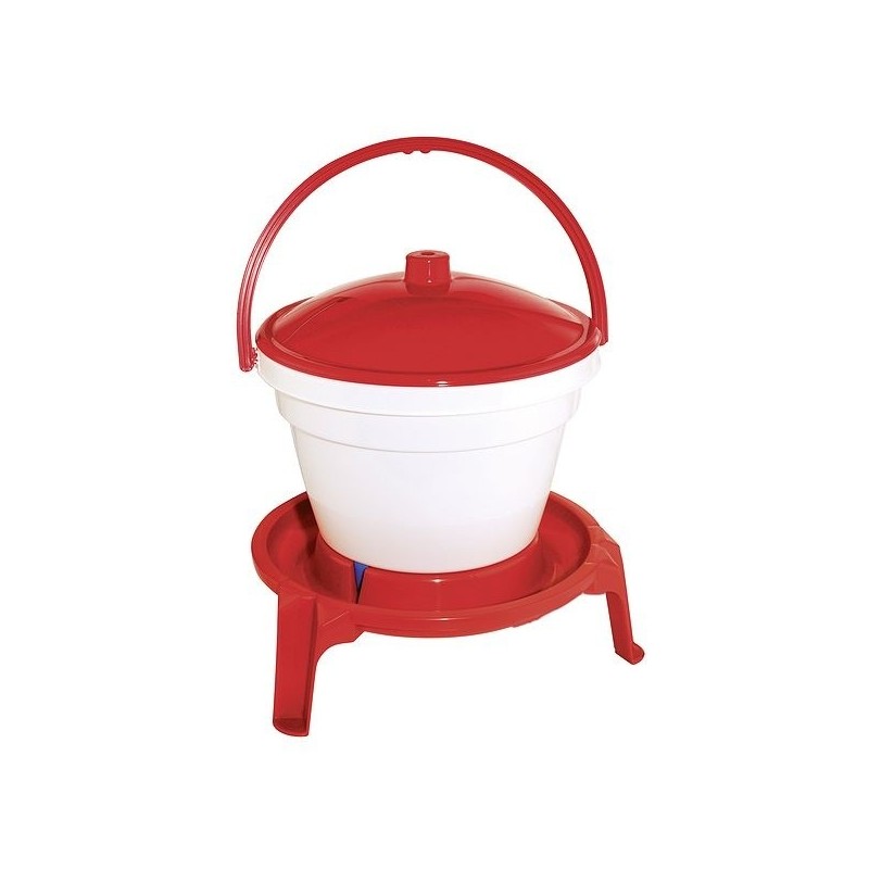 Napájecí kbelík pro drůbež, s podstavcem, 12 l