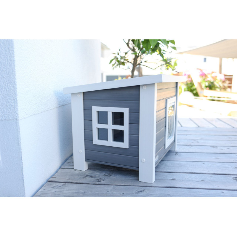 Bouda pro kočky - kočičí domek Eli, Eko plast, 57 x 45 x 43 cm